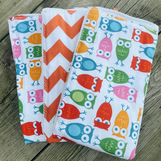 Baby Girl Burp Cloths | Thick Burp Cloth | Baby Gift | Baby Shower Gift | Best Baby Burp Cloth | Set of 3 Burp Cloths | Baby Girl Gifts