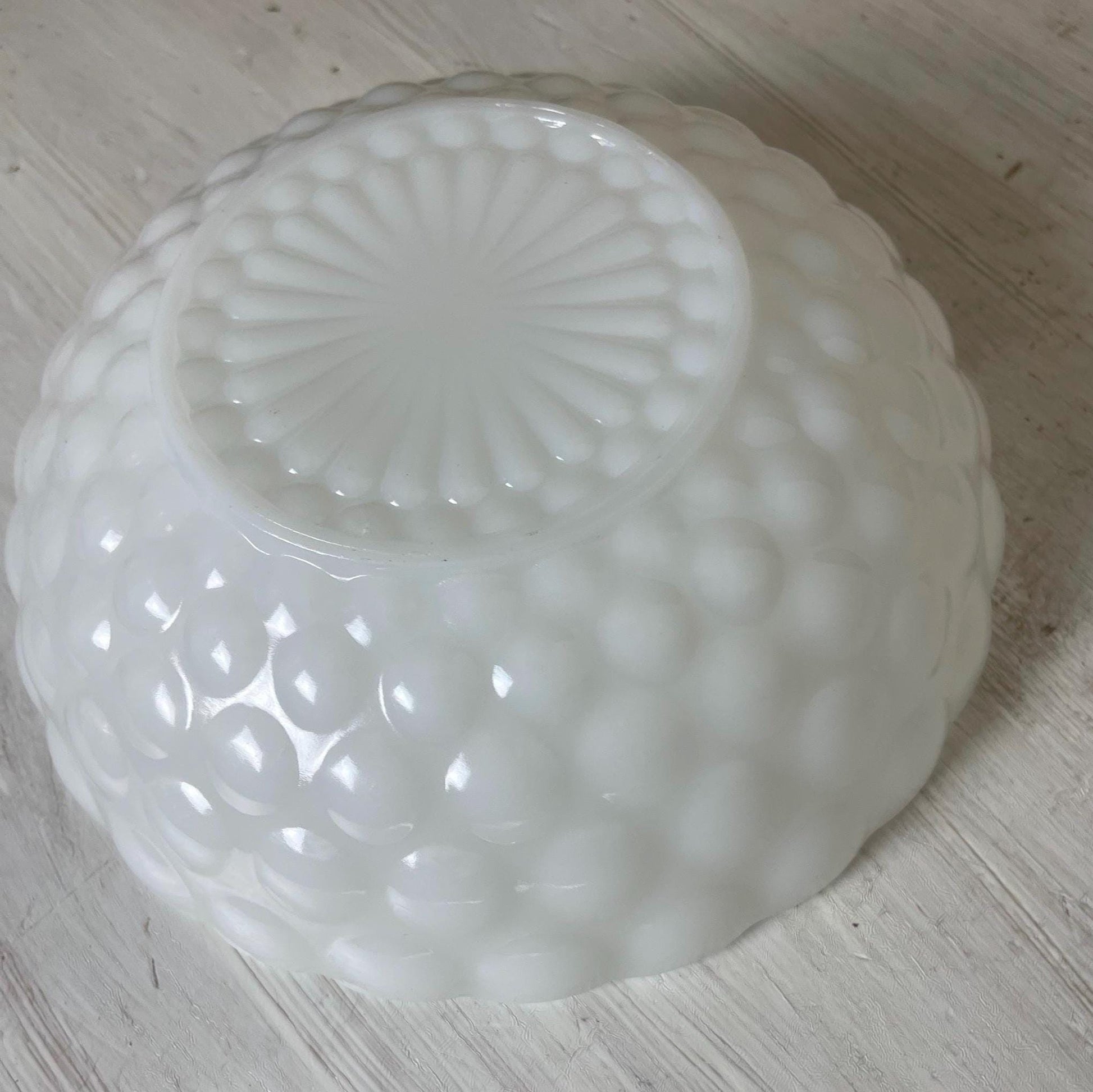 Anchor Hocking Milk Glass Bubble Bowl | Milk Glass Bubble Bowl | Vintage Milk Glass | Milk Glass Bowl | Anchor Hocking Milk Glass