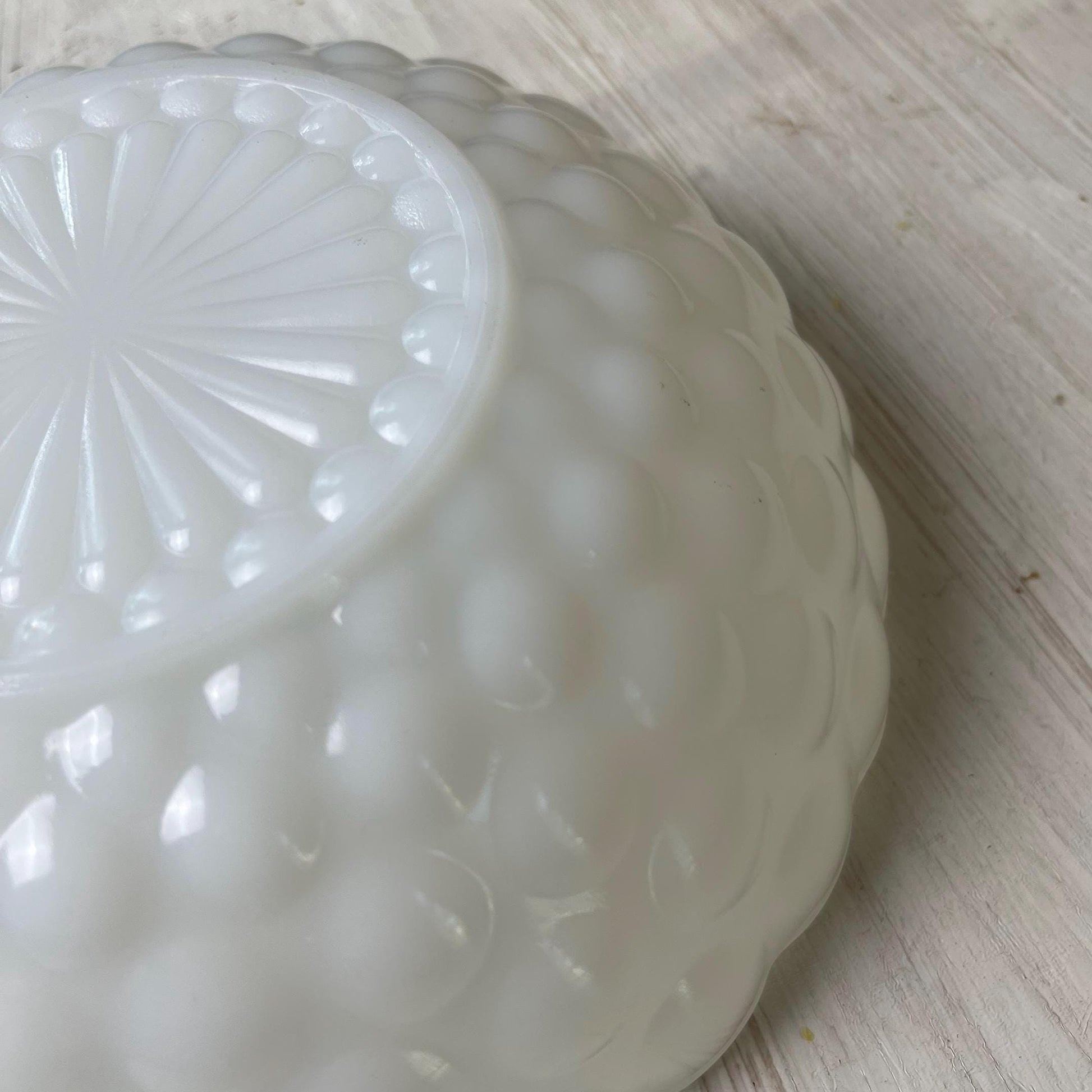 Anchor Hocking Milk Glass Bubble Bowl | Milk Glass Bubble Bowl | Vintage Milk Glass | Milk Glass Bowl | Anchor Hocking Milk Glass