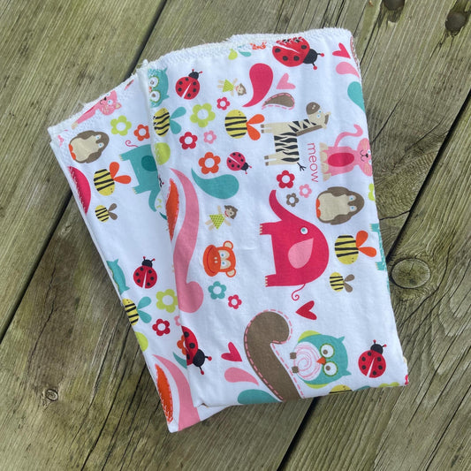 Baby Girl Burp Cloths | Thick Burp Cloth | Baby Gift | Baby Shower Gift | Best Baby Burp Cloth | Set of 2 Burp Cloths | Baby Girl Gifts