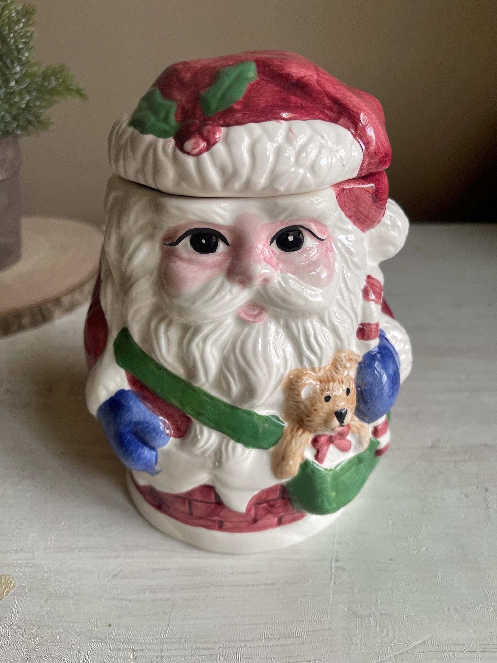 Vintage Santa Claus Cookie Jar | Christmas Cookie Jar | Vintage Christmas | Santa Cookie Jar | World Bazaar Santa Cookie Jar | Santa Claus