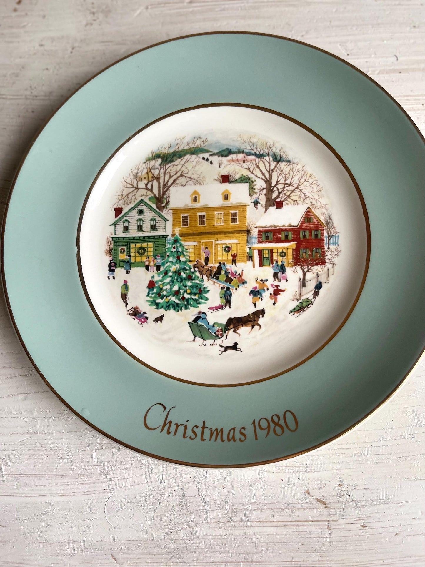 Avon 1980 Christmas Plate | Christmas Plate | Vintage Christmas Dishes | Christmas Plates | Avon Christmas Collector Plate | Collector Plate