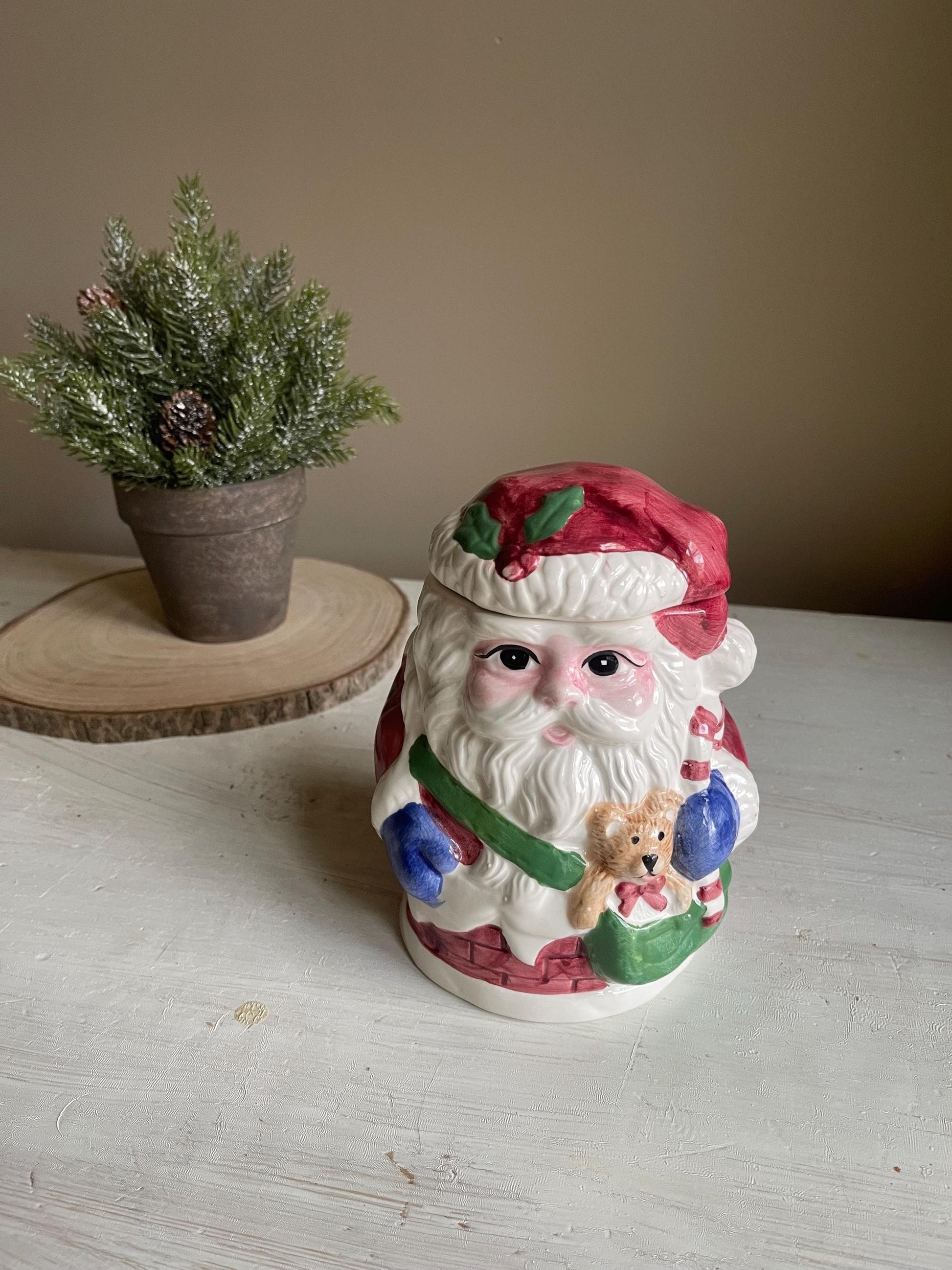 Vintage Santa Claus Cookie Jar | Christmas Cookie Jar | Vintage Christmas | Santa Cookie Jar | World Bazaar Santa Cookie Jar | Santa Claus