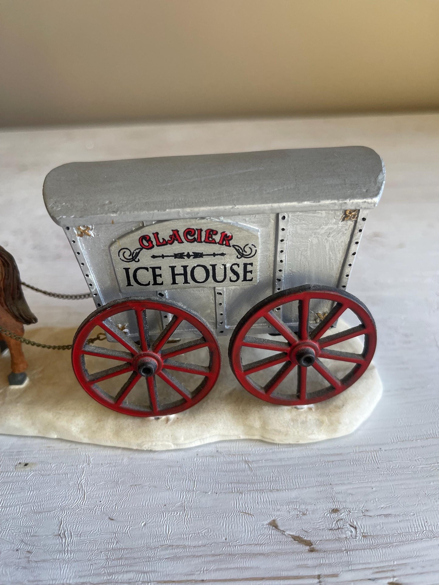 Lemax Ice House Horse and Carriage | Christmas Village Accessory | Lemax Christmas Village Accessory | Christmas Village Horse & Carriage