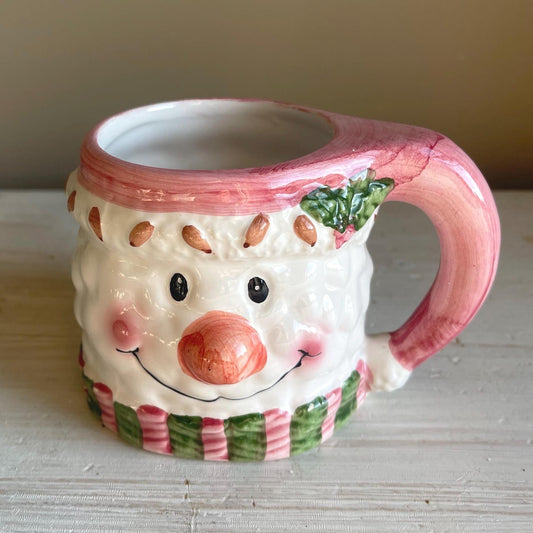 Vintage Snowman Mug | Christmas Mug | Vintage Christmas | Vintage Christmas Coffee Mug | Snowman Coffee Cup