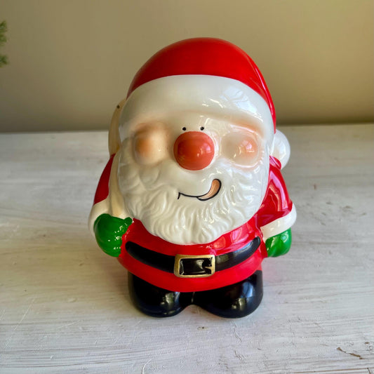 Vintage Santa Claus Piggy Bank | Christmas Bank | Vintage Christmas | Vintage Santa Claus | Vintage Santa Coin Bank