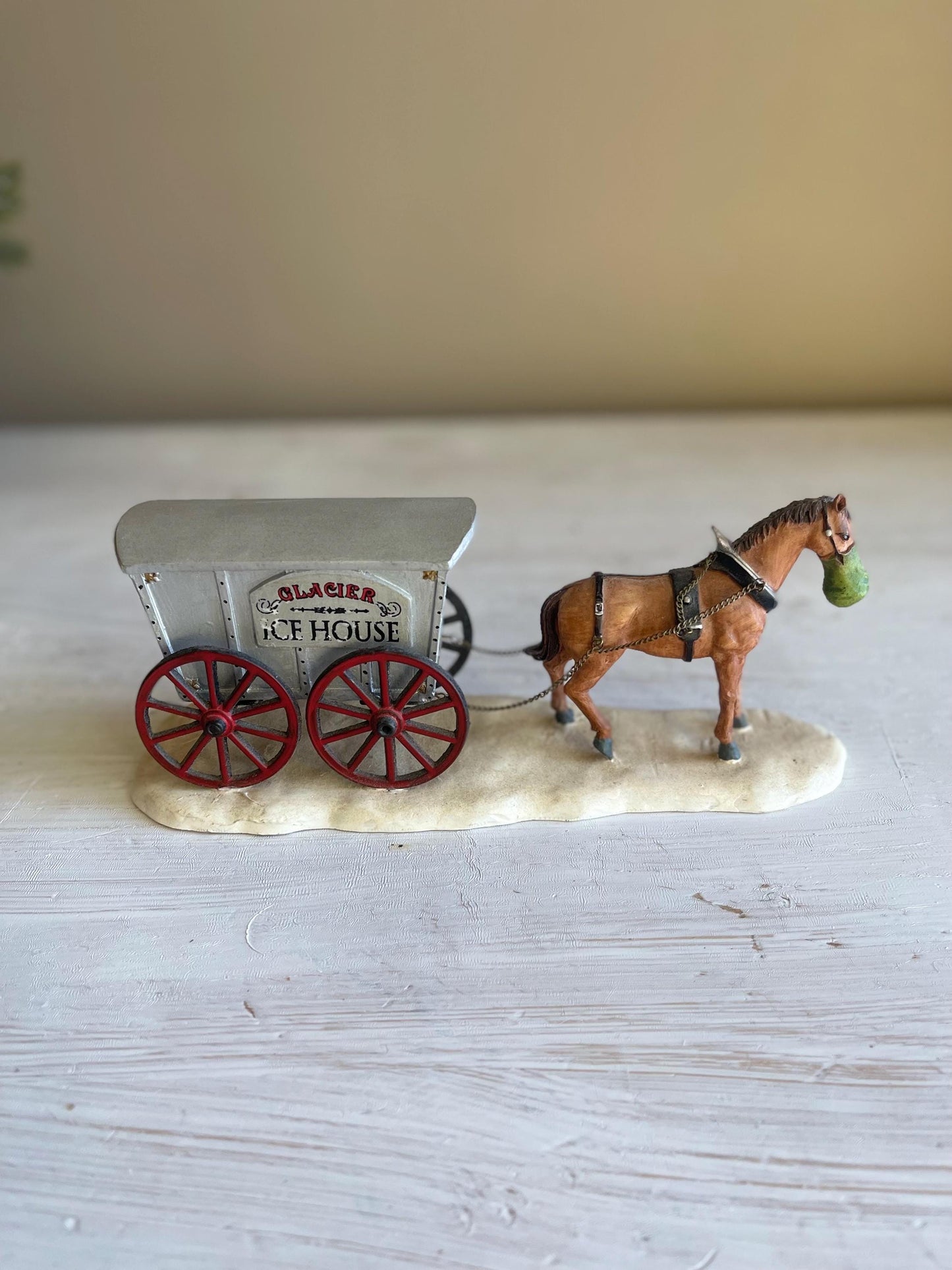 Lemax Ice House Horse and Carriage | Christmas Village Accessory | Lemax Christmas Village Accessory | Christmas Village Horse & Carriage