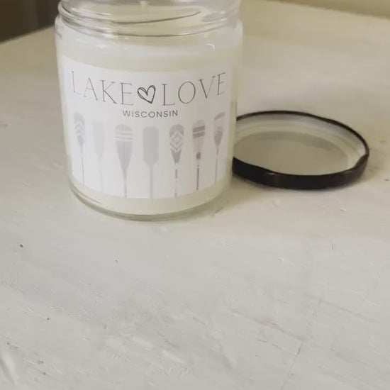 Lake Love Scented Soy Candle - Lake Life Candle - Gift for Adventurer - Lake House Decor - Personalized Lake House Gift  - Lake Lover Gift